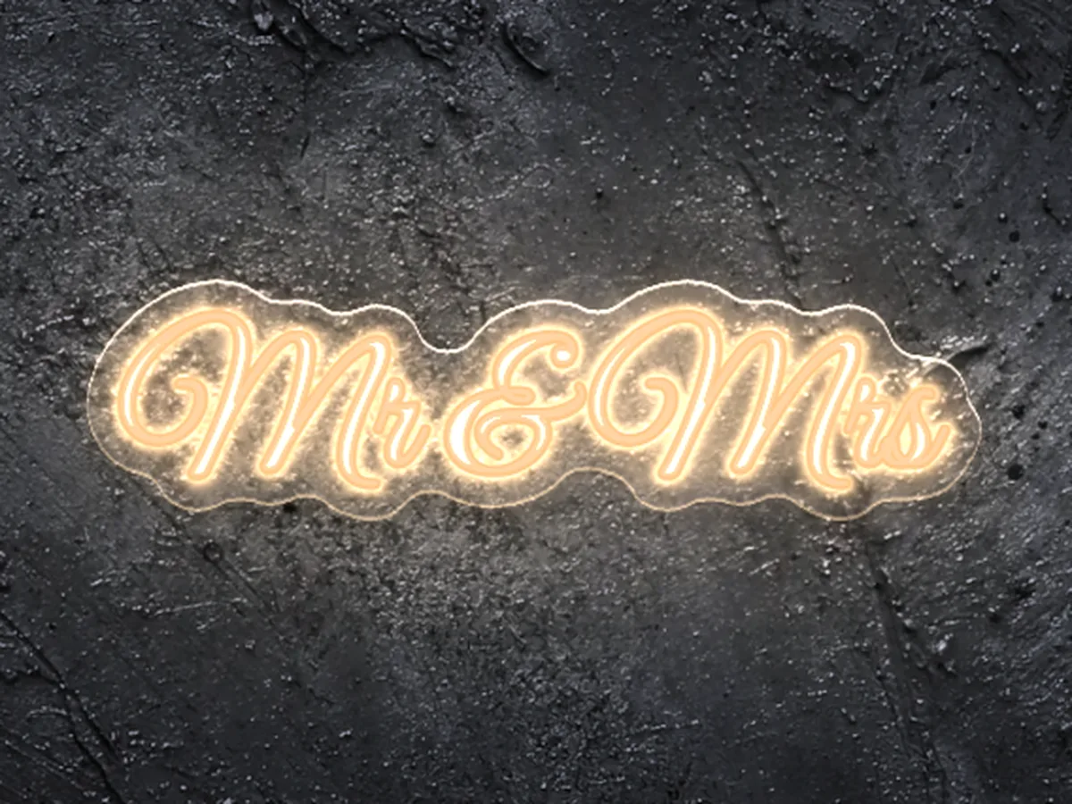 Neon „Mr & Mrs”