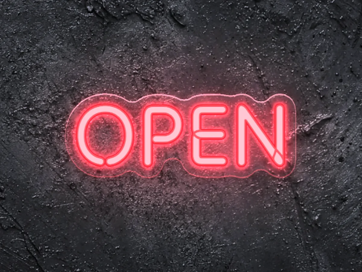Neon „OPEN”